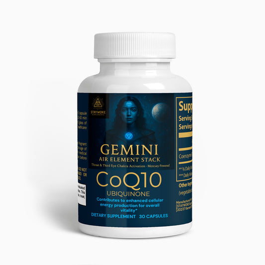 CoQ10 Ubiquinone GEMINI | Air Element Stack 🌬️✨ – Throat & Third Eye Activation
