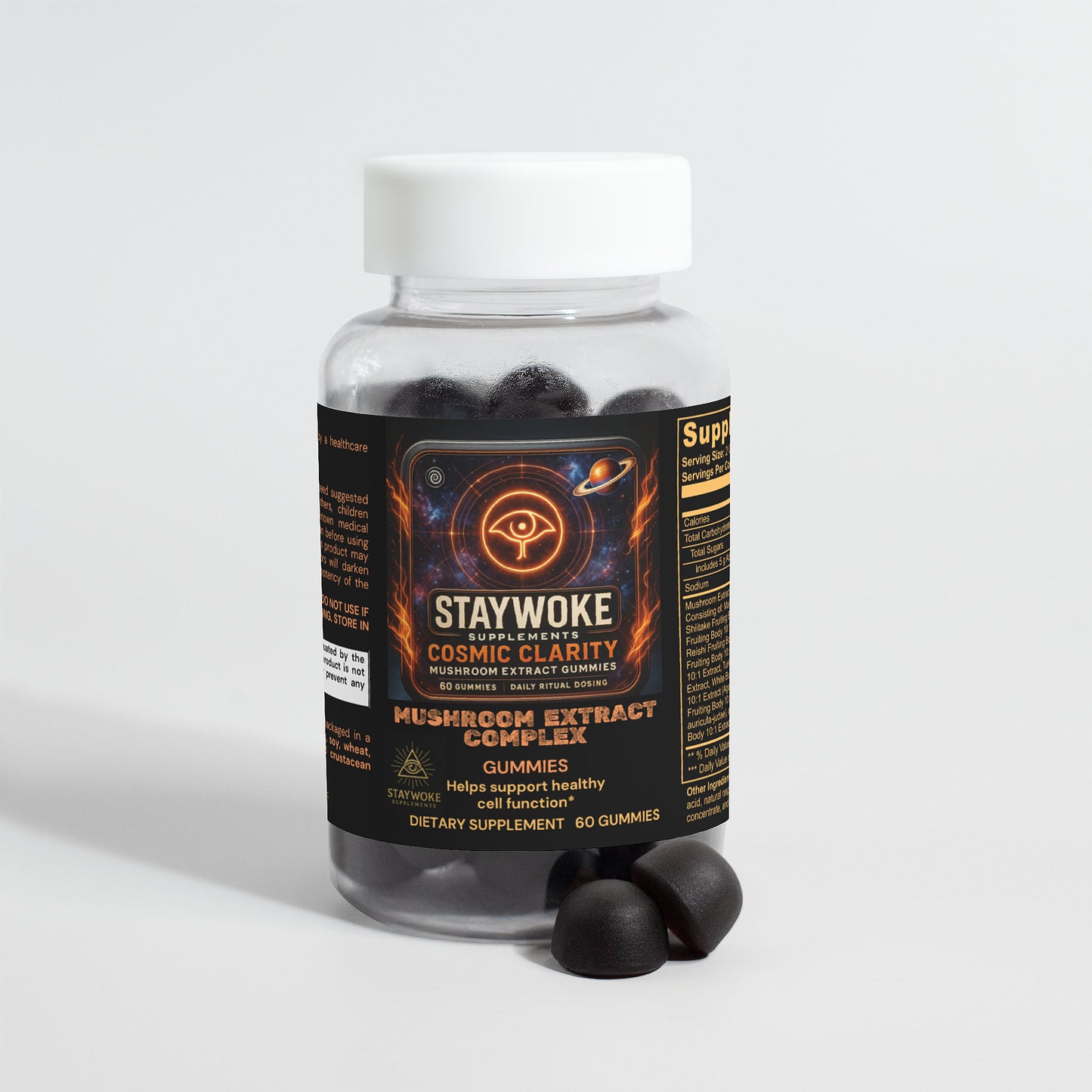 "Cosmic Clarity | Nootropic Mushroom Extract Gummies for Focus & Mental Awakening"