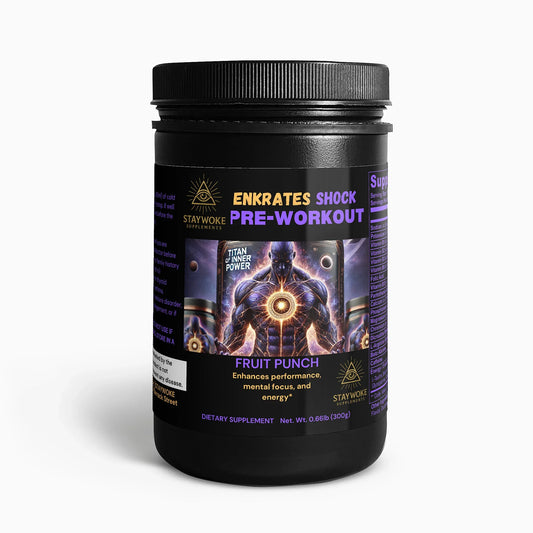 TITAN ENKRATES Pre-Workout | Shock Energy Powder – Fruit Punch Flavor - staywokesupplements